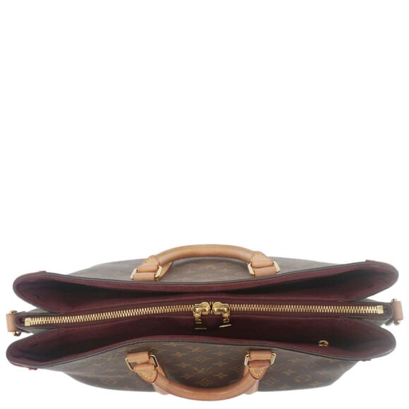 Louis Vuitton Soufflot MM Monogram Canvas Shoulder Bag Brown - Picture 12 of 16